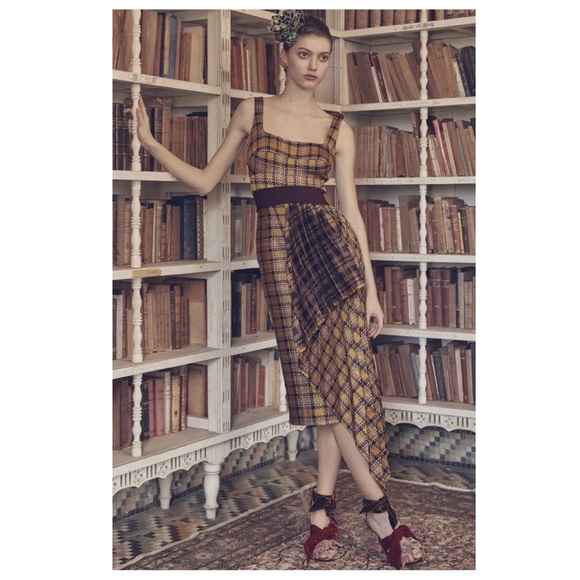 Silvia Tcherassi Pleated Gingham Daudi Dress - Picture 1 of 15
